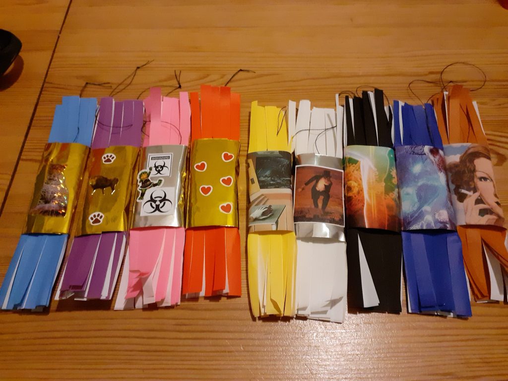 Koristele esim. tarroilla